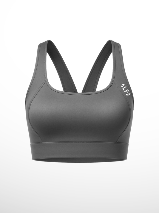 BRASSIÈRE CROSSBACK GRISE