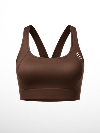 BRASSIÈRE CROSSBACK MARRON