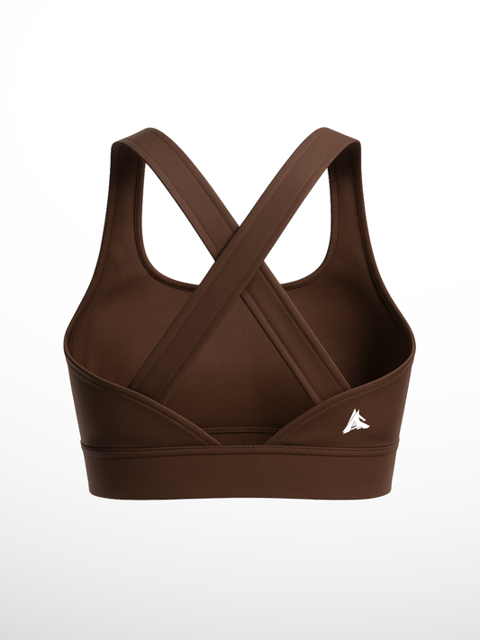 BRASSIÈRE CROSSBACK MARRON