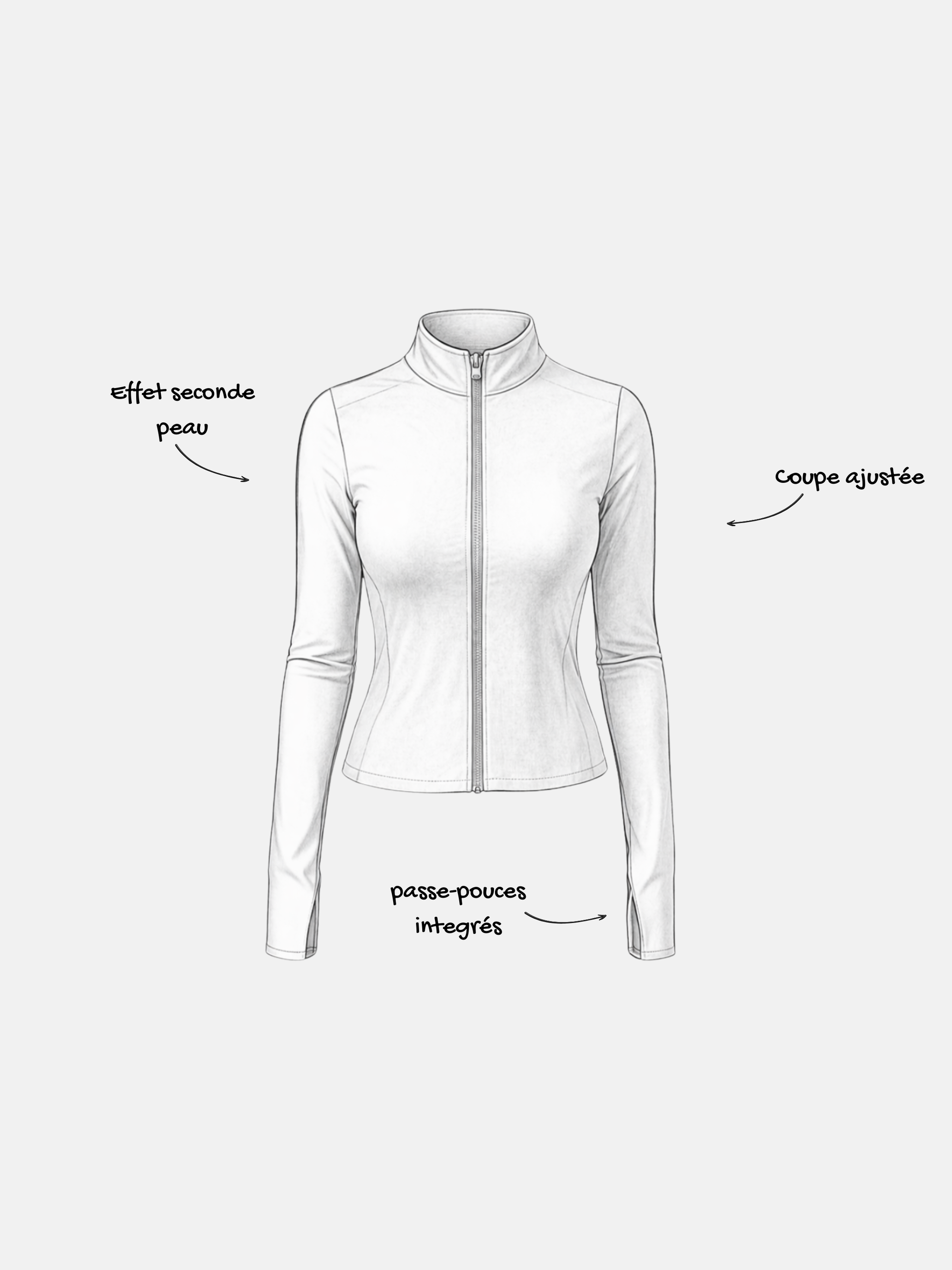 ALFA ZIP COMPRESSION - croquis