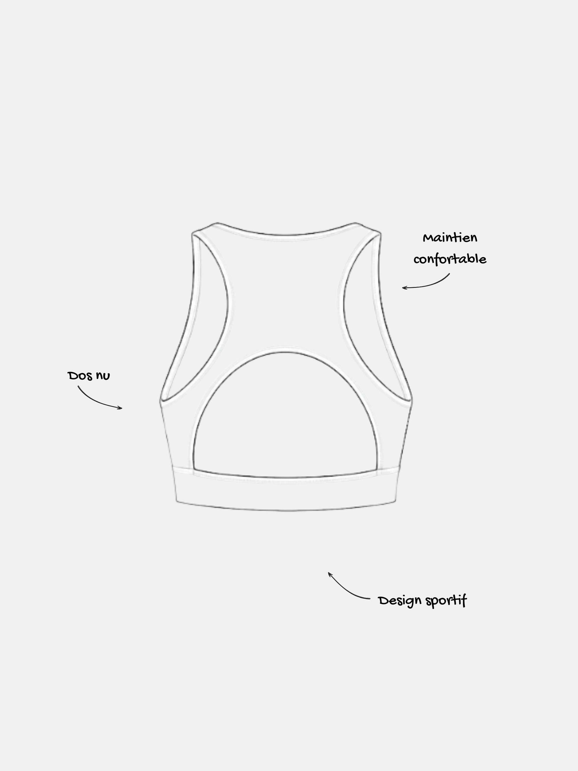 Brassière Mellow rise - croquis