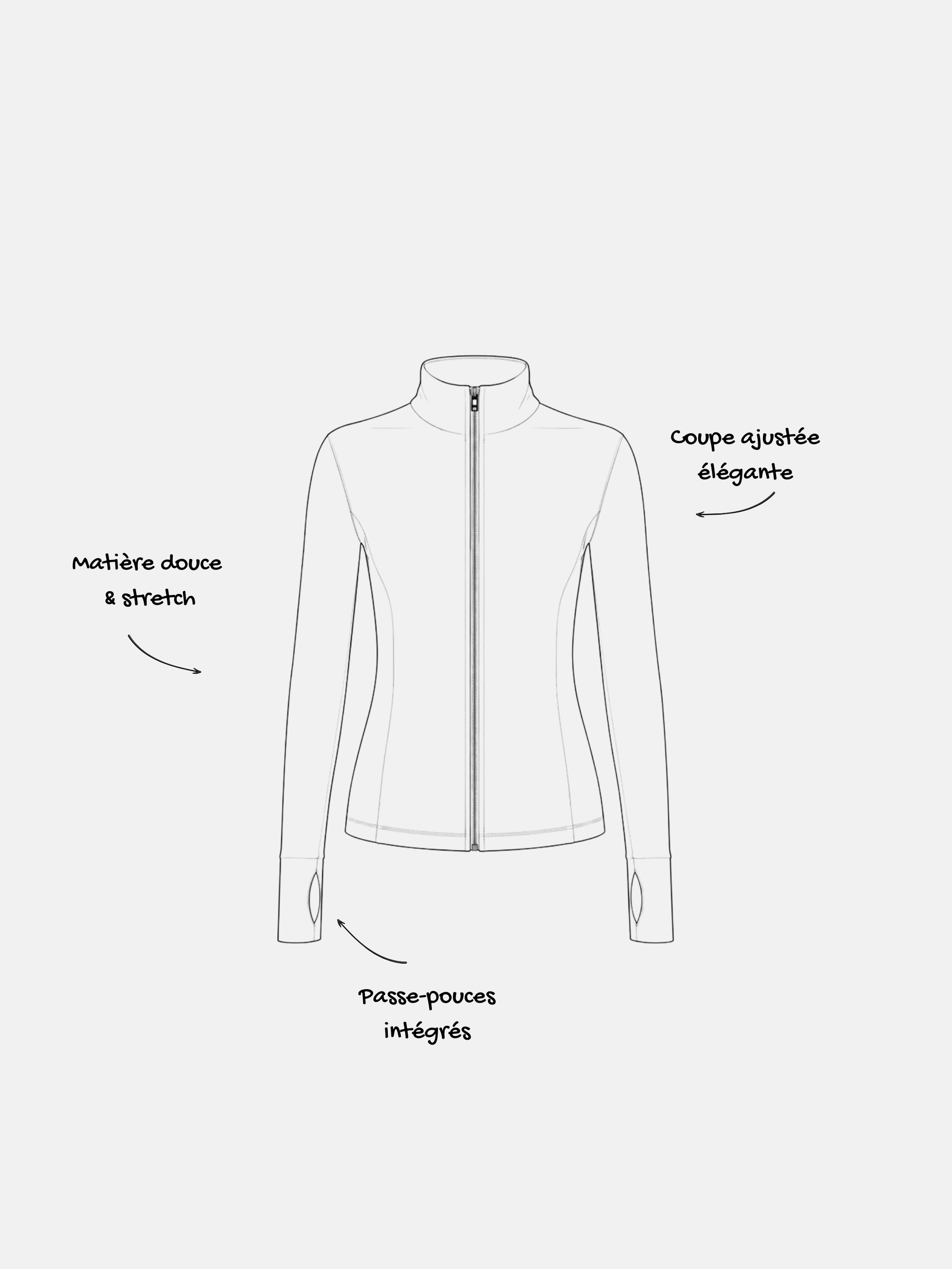 Blush Jacket - croquis